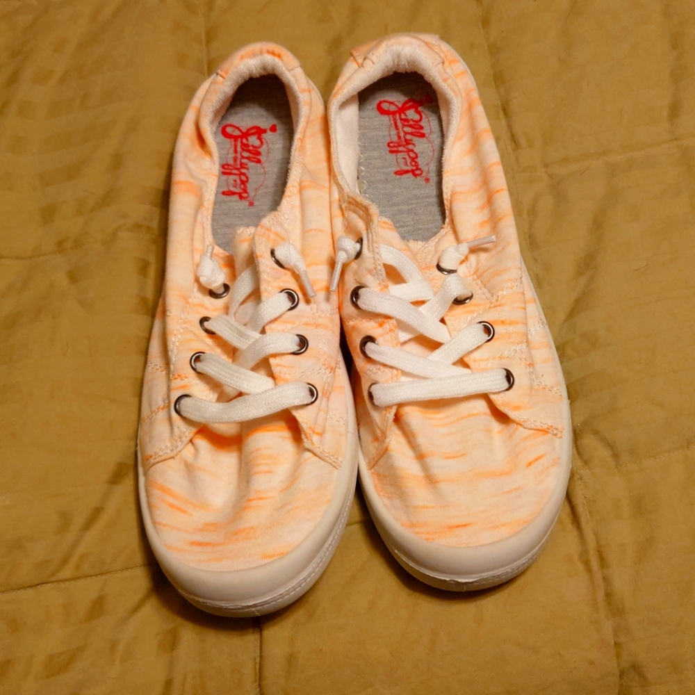Jellypop Dallas Orange/White Stripe Women's 11